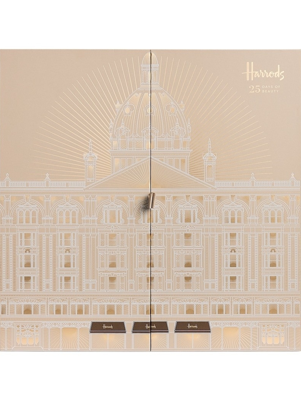 Harrods Beige and Gold 25-Day Beauty Calendar